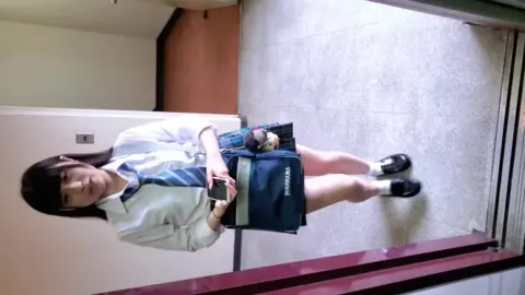 Asian Teen in School Uniform and Intimate Moments