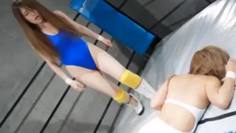 Lesbian Wrestling Match with Choking and Hair Pulling