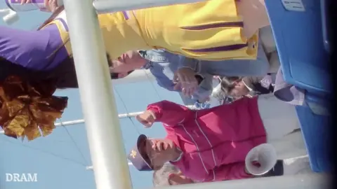 Girls Exposing Breasts at Stadium