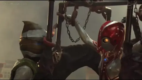 Asian Robots Engage in Fights and Sexy Poses