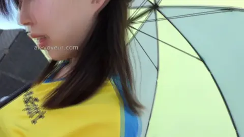 Asian Couple Outdoor Intimacy