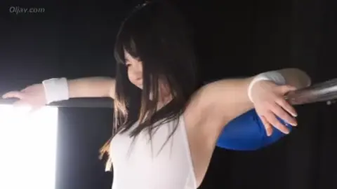 Asian Women Wrestling in Leotards