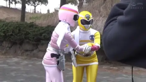 Asian Cosplay Lovers Engage in Outdoor Action