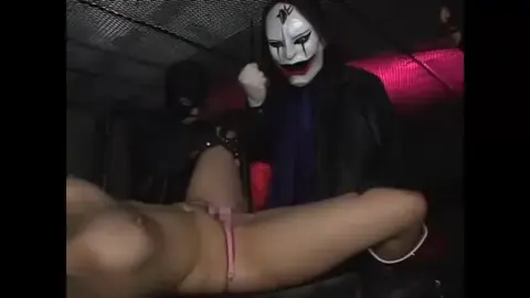 Caucasian Women in Bikinis Dancing in Nightclub