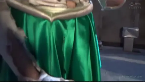 Asian Cosplay Fight Scene with Muscular Male