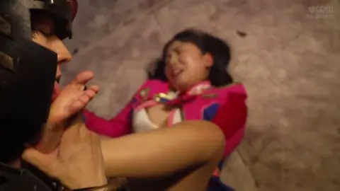 Asian Couple Intimate Encounter in Dark Chamber