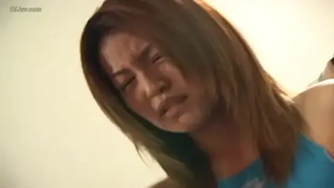 Asian Lesbians in Leotards Wrestling on Blue Mat