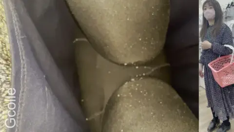 Asian Teen in Black Dress Shopping