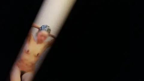 Brunette Babe in Bathroom Close-up