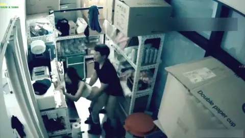 Beauty Seduces Two Male Colleagues