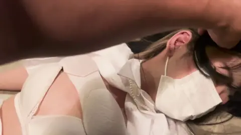 Asian Girl Intimate Moments on Floor