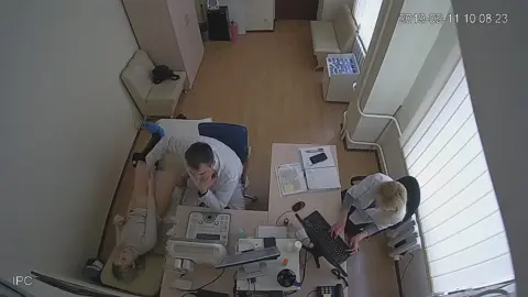 Office Exam with Blonde and Doctors