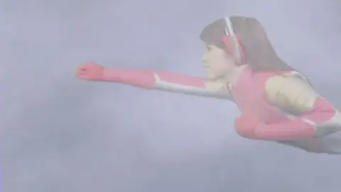 Asian Cosplay Girl in Jumpsuit