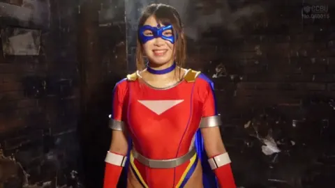 Asian Superhero Costume Erotic Scene