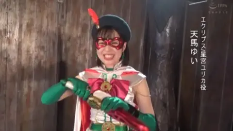 Asian Women in Costume and White Dress