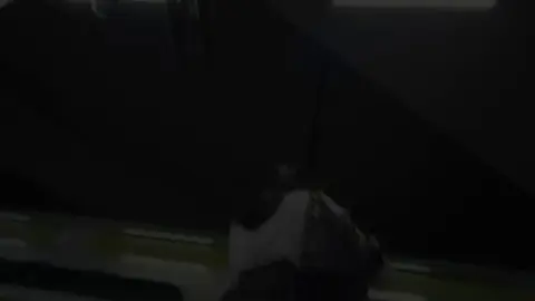 Asian Teen in Plaid Skirt Exposes Thighs on Train