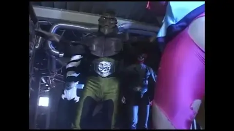 Costumed Performers in Industrial Setting