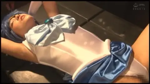 Asian Duo in Blue Wigs Perform Intimate Acts on Stage