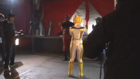 Asian Models in Metallic Outfits