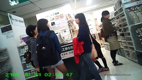 Asian Girls in Store Encounter