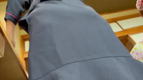 Asian Teen Lifts Skirt and Spreads Legs