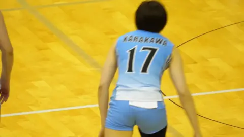Asian Girls in Volleyball Uniforms